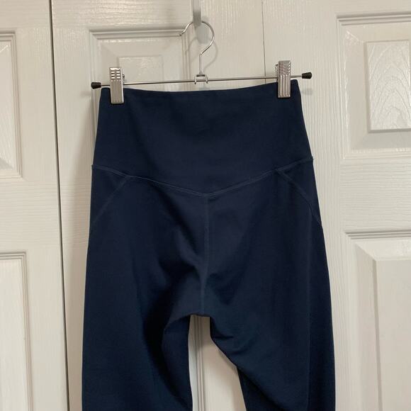 Girlfriend Collective Navy Blue Compressive Contour Seamed Legging XS - Picture 6 of 7